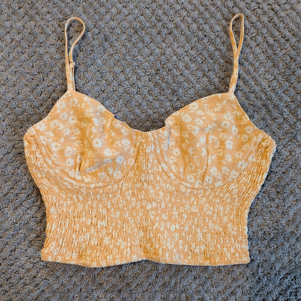 NWT - RSQ Peach Floral Camisole Top - S